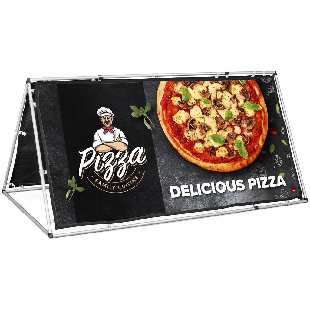 A frame restaurant banner