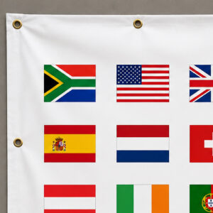 PVC World Cup Country Flag Banner